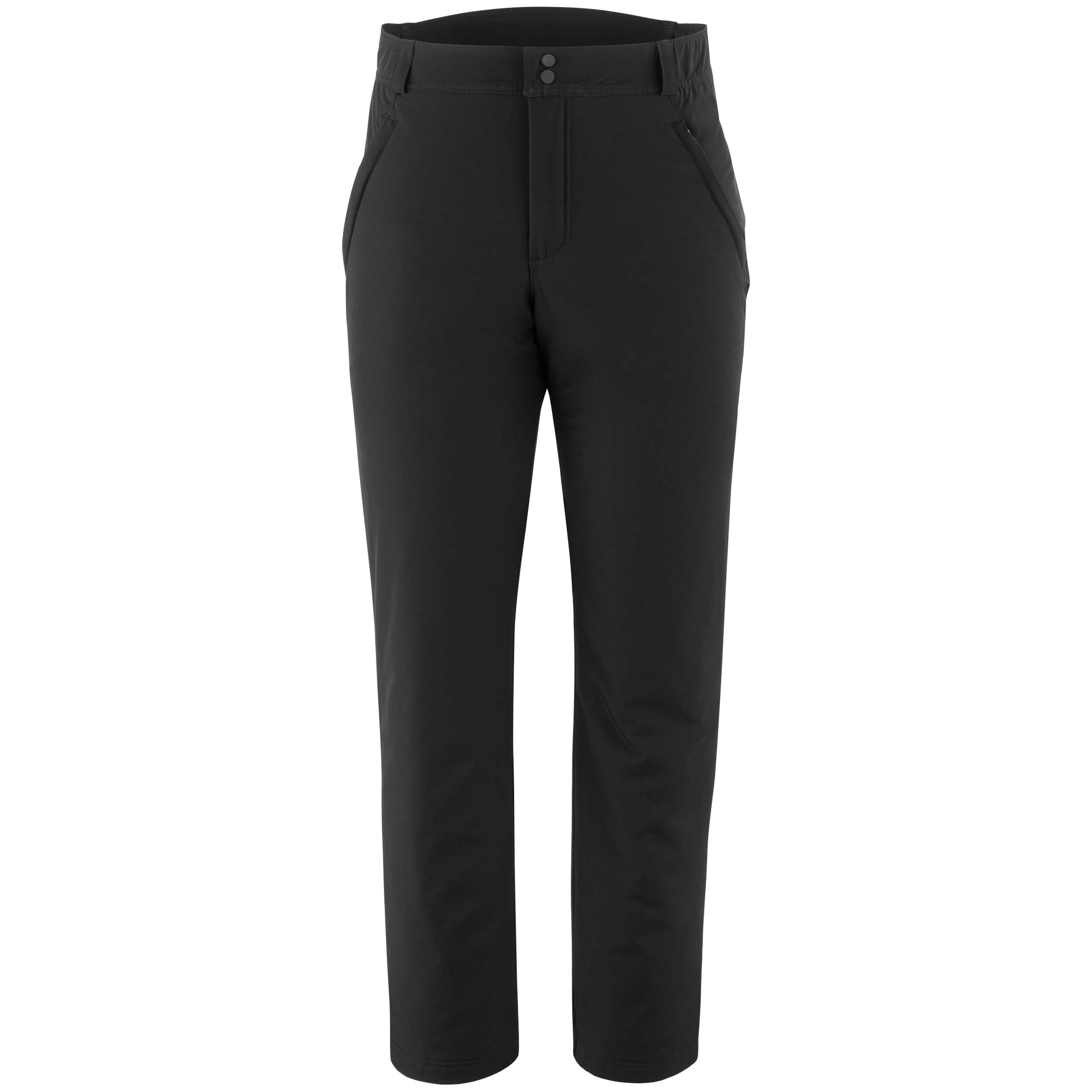 A pair of blackVariant Light Pants with visible soft fleece-lined pockets.