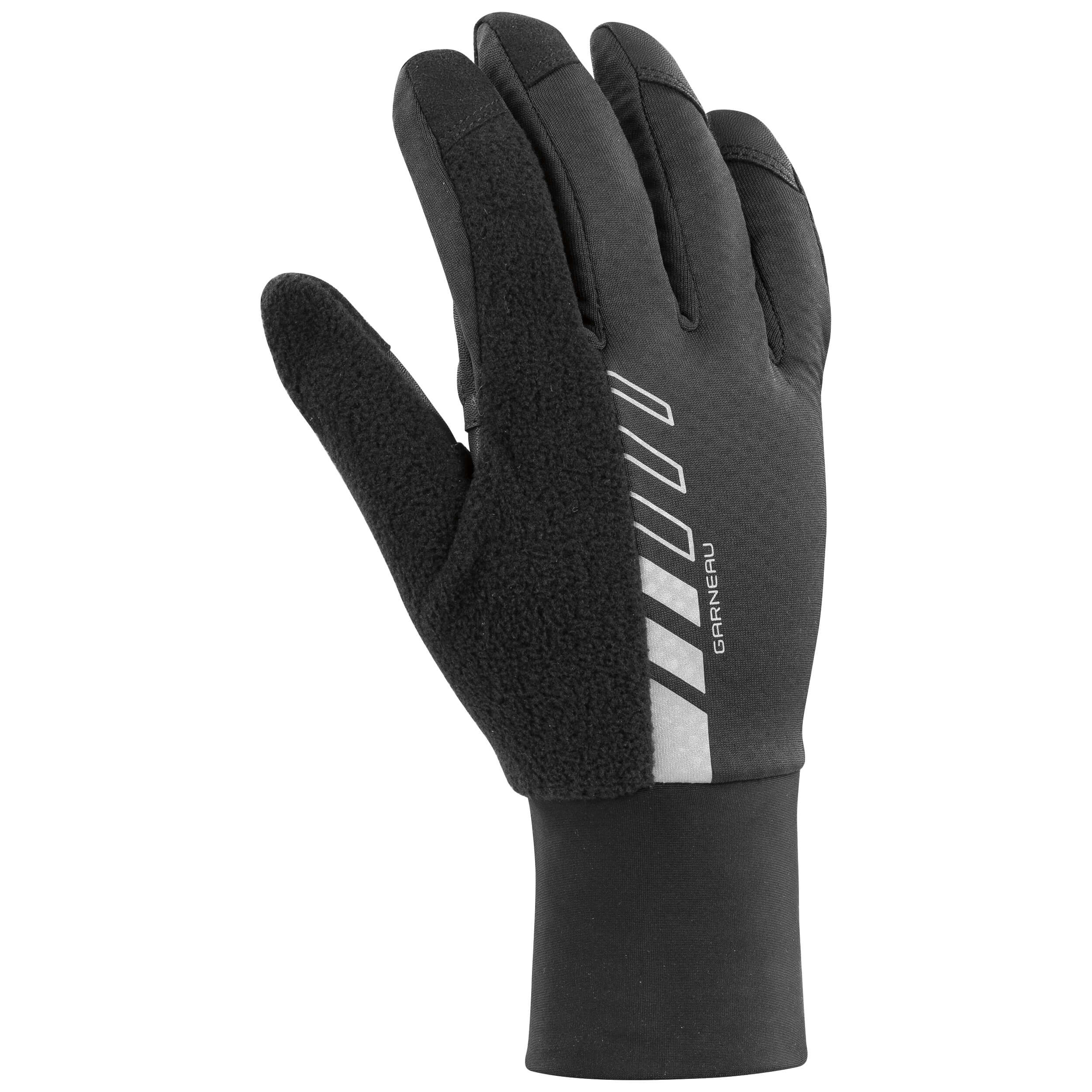 Black glove with brand logo on a white background