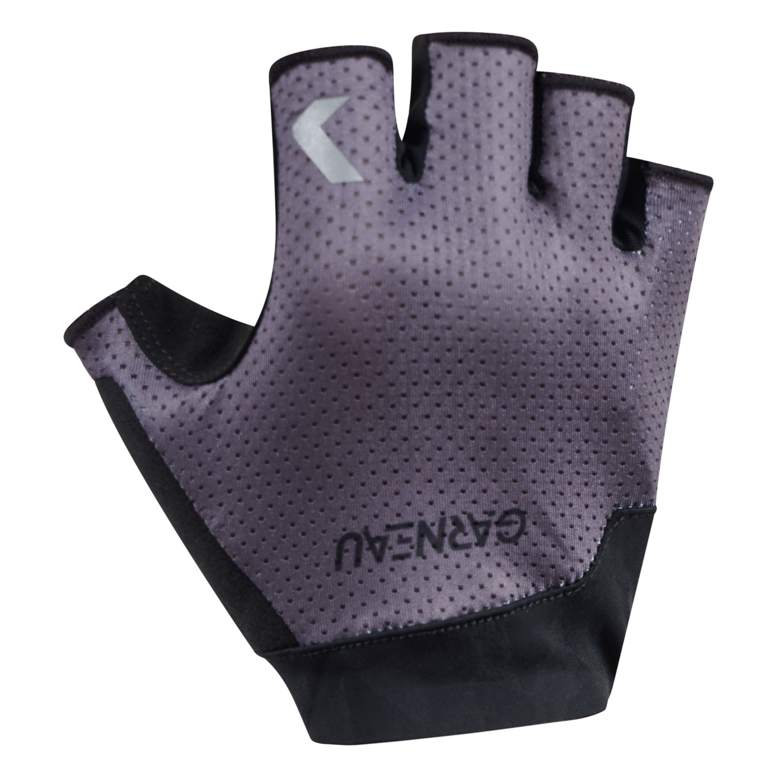 Gray and black glove with 'Garneau' branding on a white background