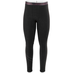Black thermal leggings with a brand logo on the waistband against a white background