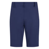 Navy blue shorts on a white background