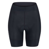 Black cycling shorts on a white background