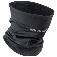 Black neck gaiter with Sugoi logo on a white background